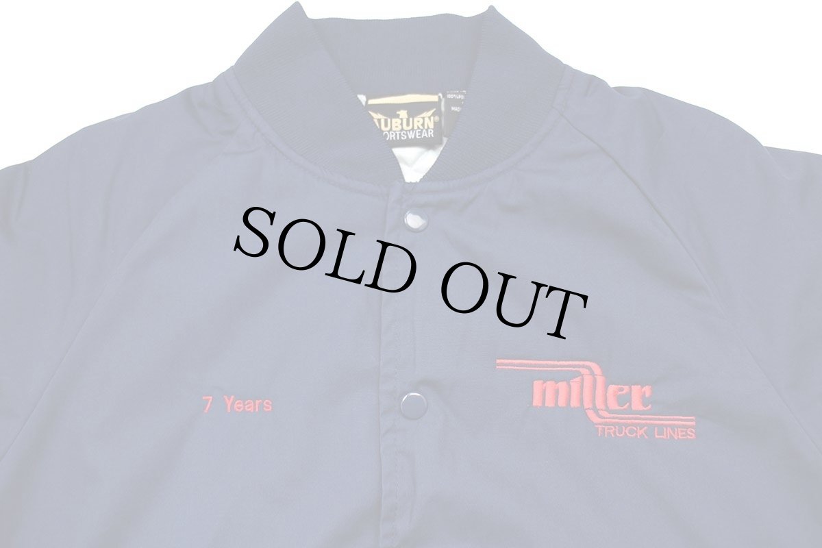 画像3: 00s miller TRUCK LINES コンボイ トラック 刺繍 キルティングライナー ジャケット 紺 L (3)