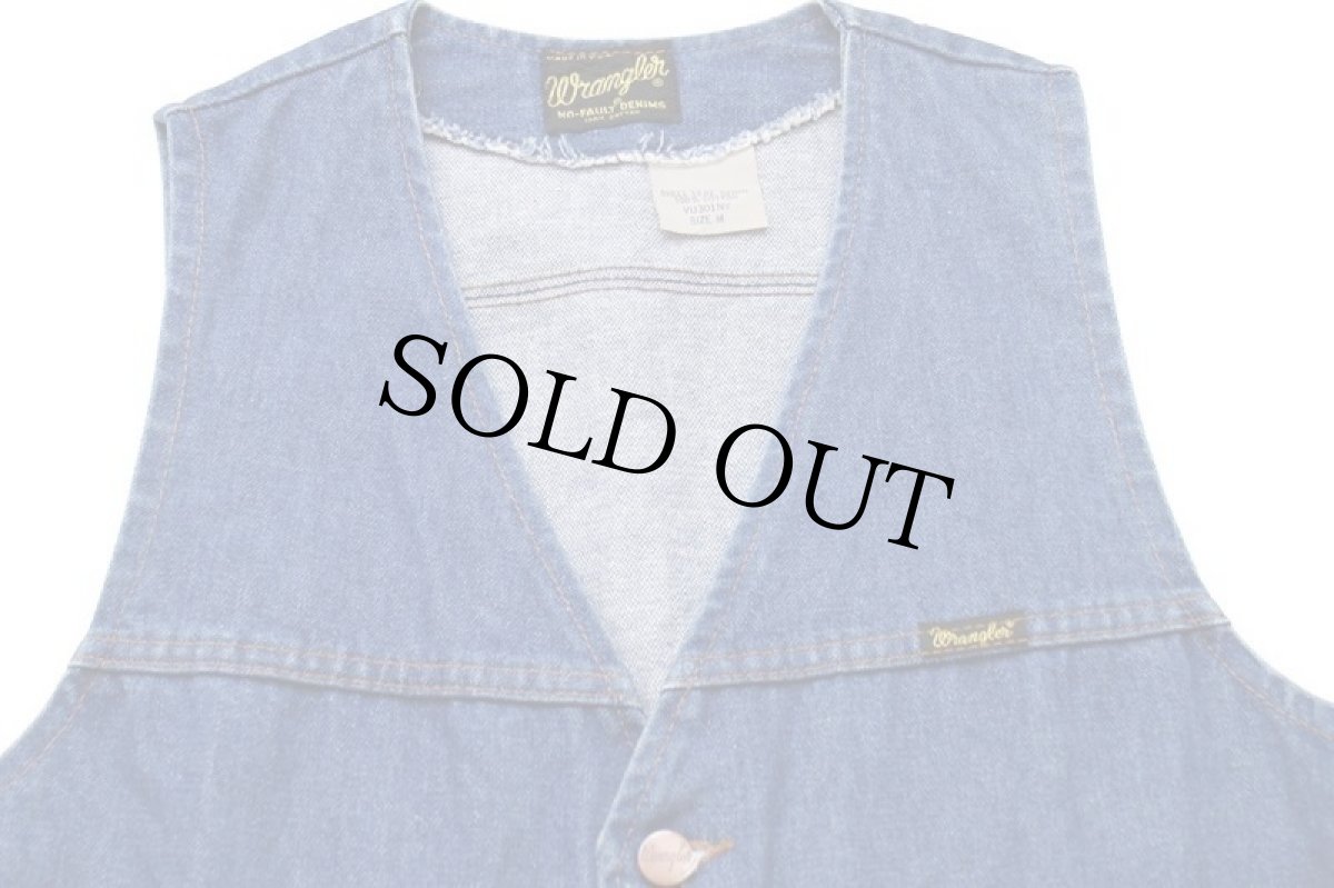 画像3: 70s USA製 Wranglerラングラー VU301NV デニムベスト M (3)