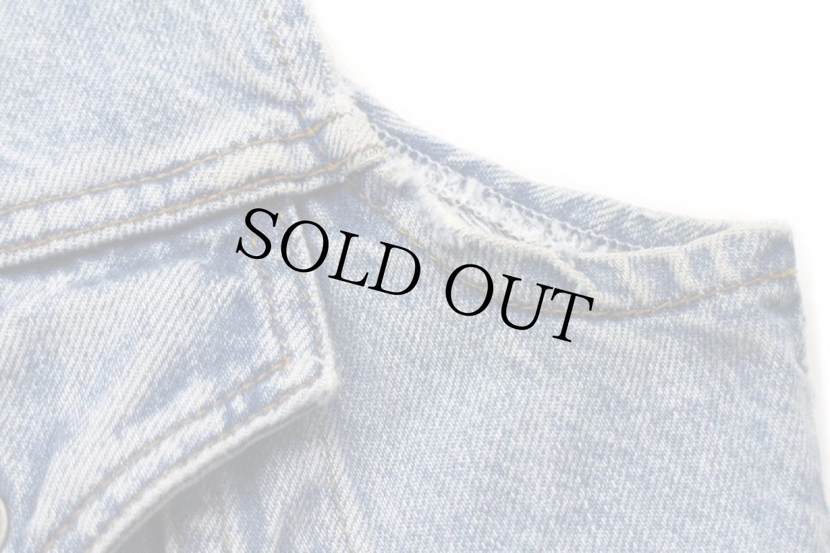 画像6: 90s Levi'sリーバイス 70606 デニムベスト★ユーロ (6)