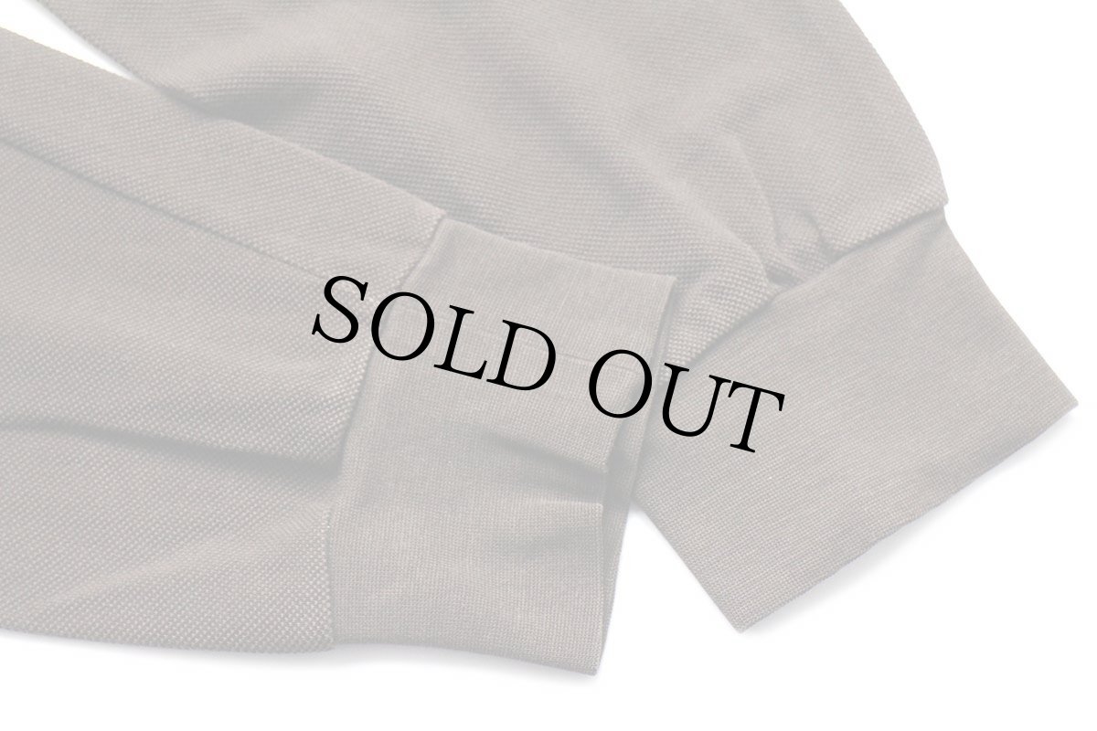 画像6: 90s LACOSTEラコステ ワンポイント コットン 鹿の子 長袖ポロシャツ 焦げ茶 4★81 (6)