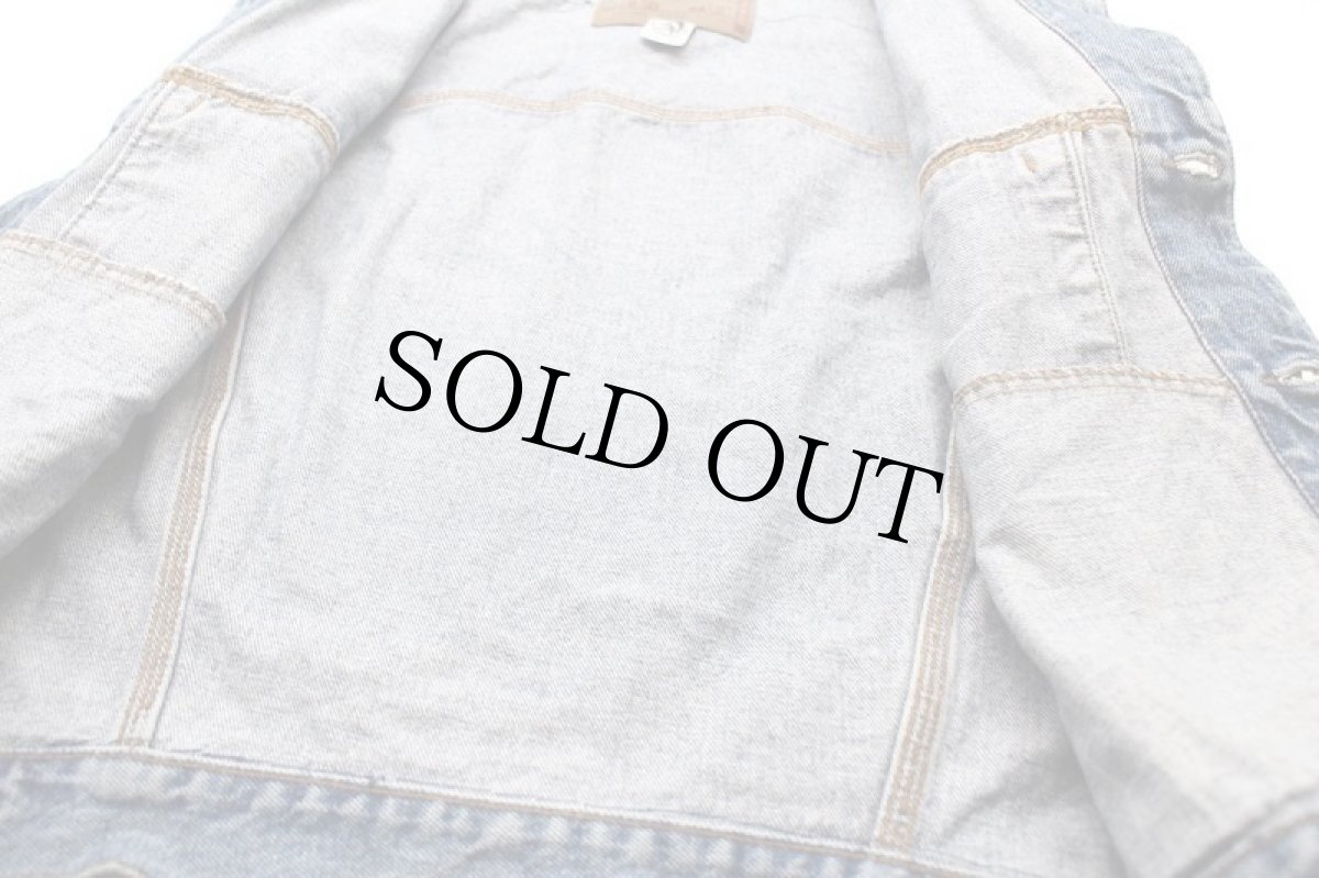 画像4: イタリア製 Dieselディーゼル デニムベスト 4ポケット カスタム XL (4)