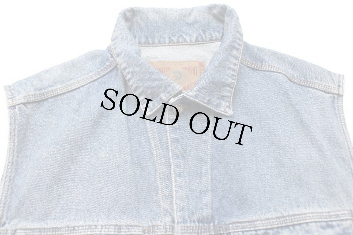 画像3: イタリア製 Dieselディーゼル デニムベスト 4ポケット カスタム XL (3)