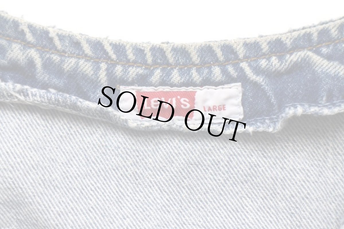 画像4: 90s Levi'sリーバイス 70606 デニムベスト★ユーロ (4)