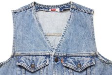 画像3: 90s Levi'sリーバイス 70606 デニムベスト★ユーロ (3)