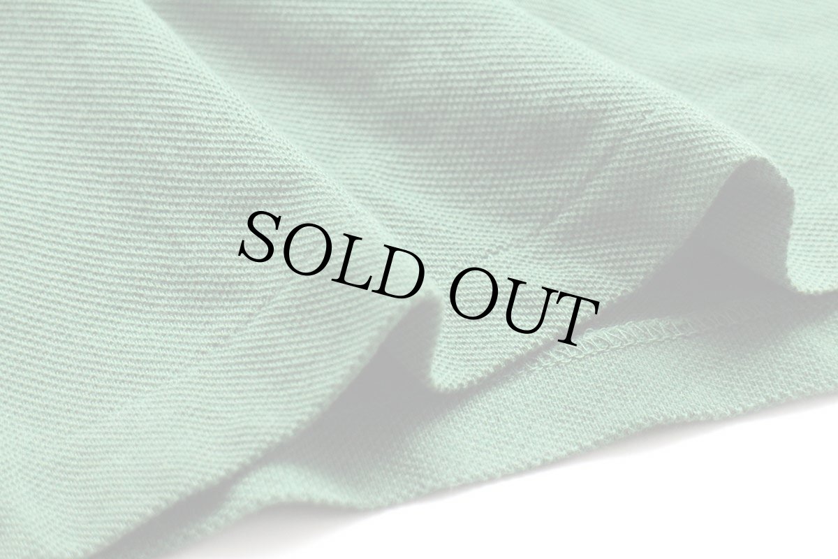 画像5: 90s LACOSTEラコステ ワンポイント コットン 鹿の子 長袖ポロシャツ 緑 4★88 (5)