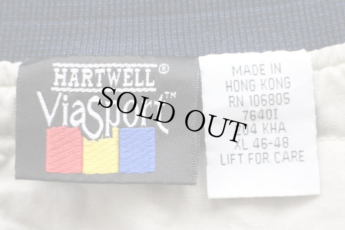 画像5: 90s A&R TRANSPORT コンボイ トラック 刺繍 ツートン コットン×デニムスタジャン XL (5)