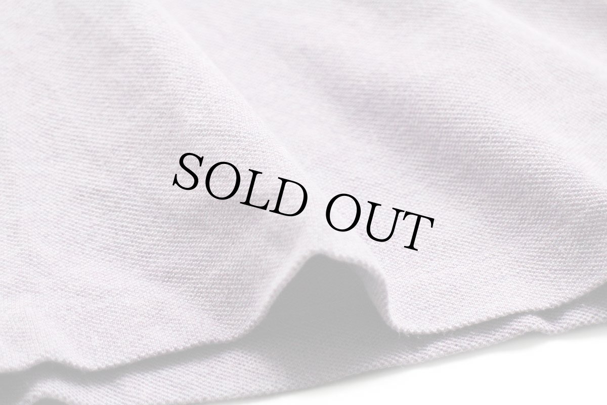 画像5: 90s LACOSTEラコステ ワンポイント コットン 鹿の子 長袖ポロシャツ 杢ラベンダー 4★86 (5)