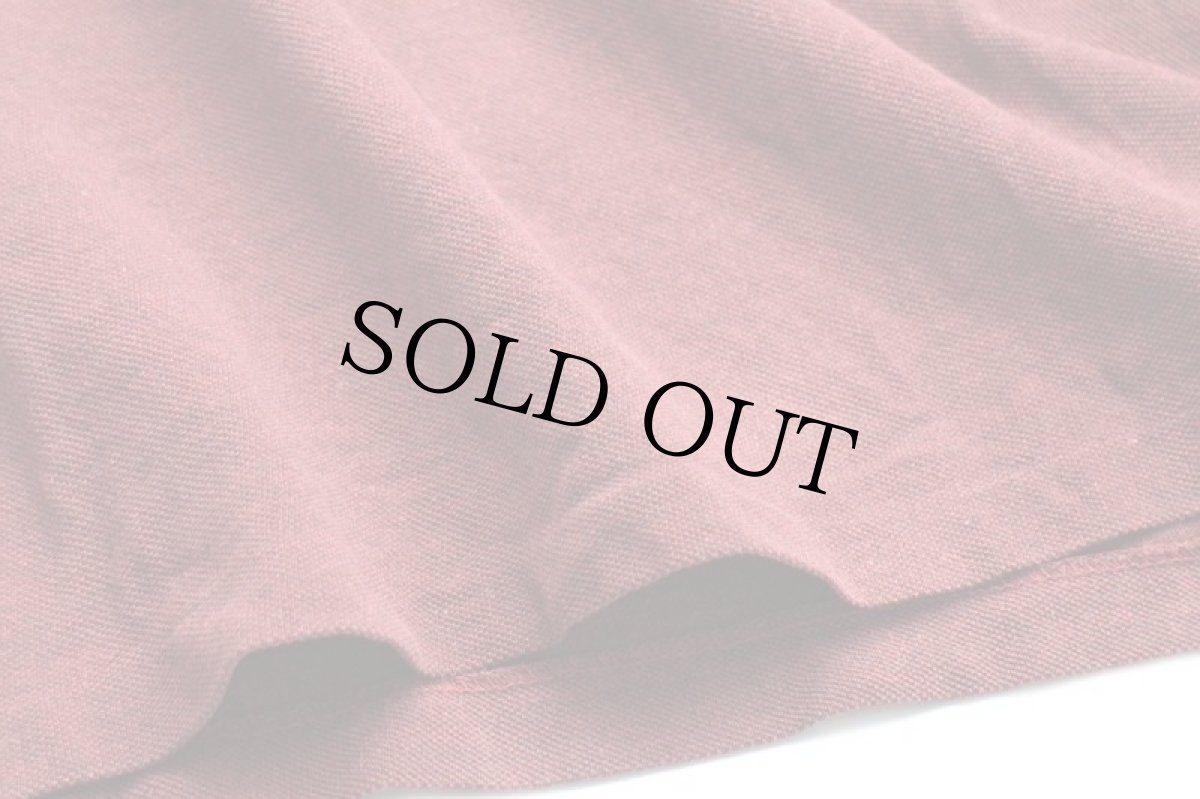 画像5: 00s LACOSTEラコステ ワンポイント コットン 鹿の子 長袖ポロシャツ 杢ワインレッド 6★79 (5)