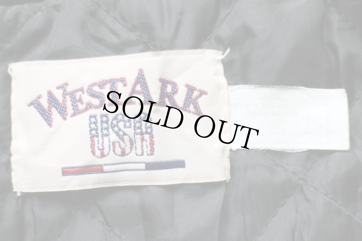 画像4: 90s USA製 School Bus Driver OAPT スクールバス 刺繍 キルティングライナー ジャケット 黒 L (4)