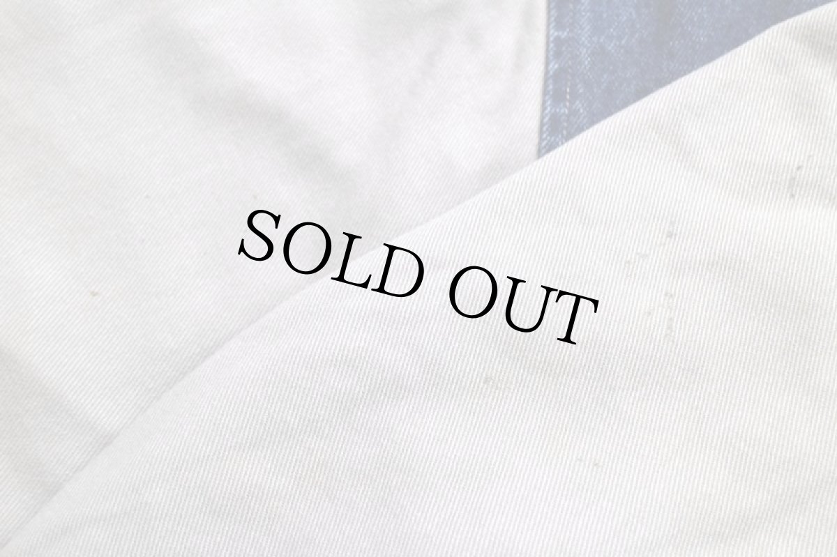 画像8: 90s A&R TRANSPORT コンボイ トラック 刺繍 ツートン コットン×デニムスタジャン XL (8)