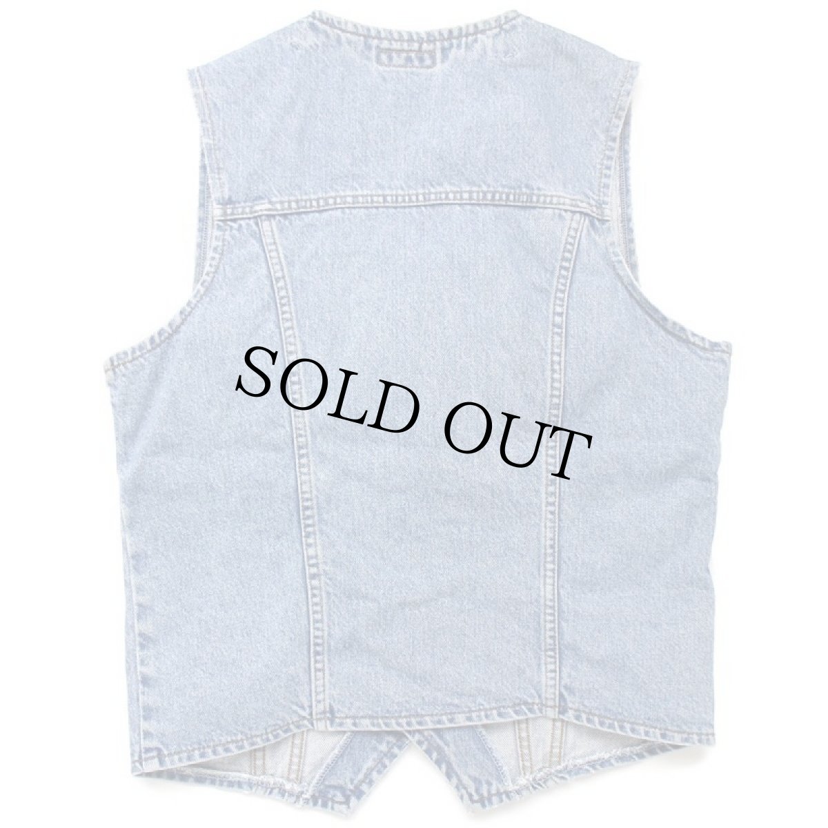 画像2: 90s Levi'sリーバイス 70606 デニムベスト★ユーロ (2)