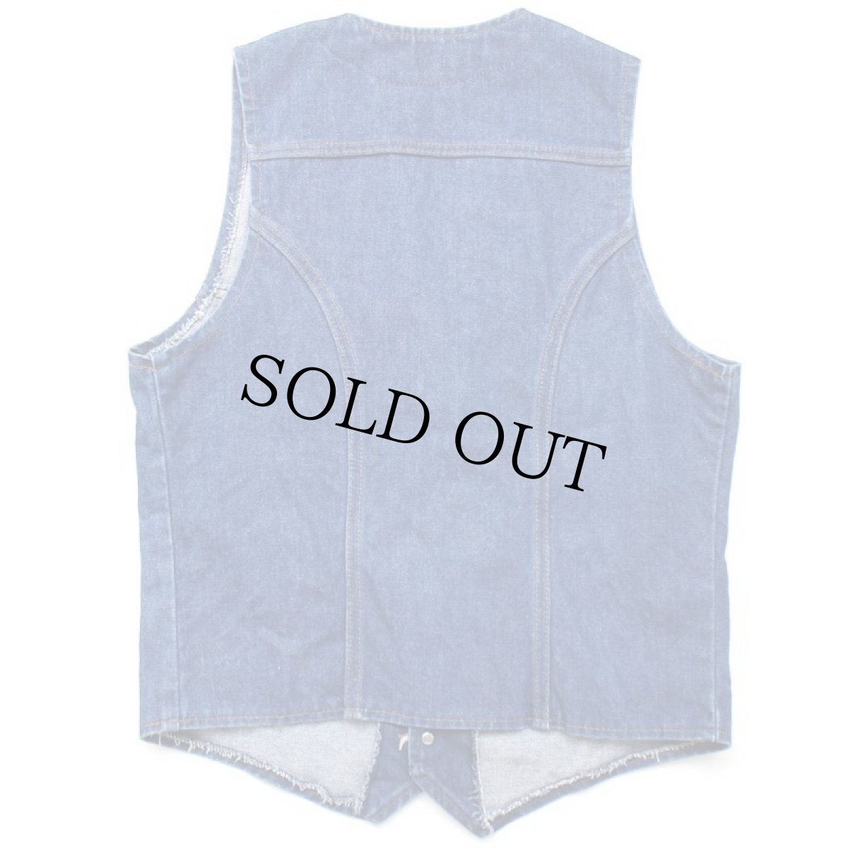 画像2: 70s USA製 Wranglerラングラー VU301NV デニムベスト M (2)