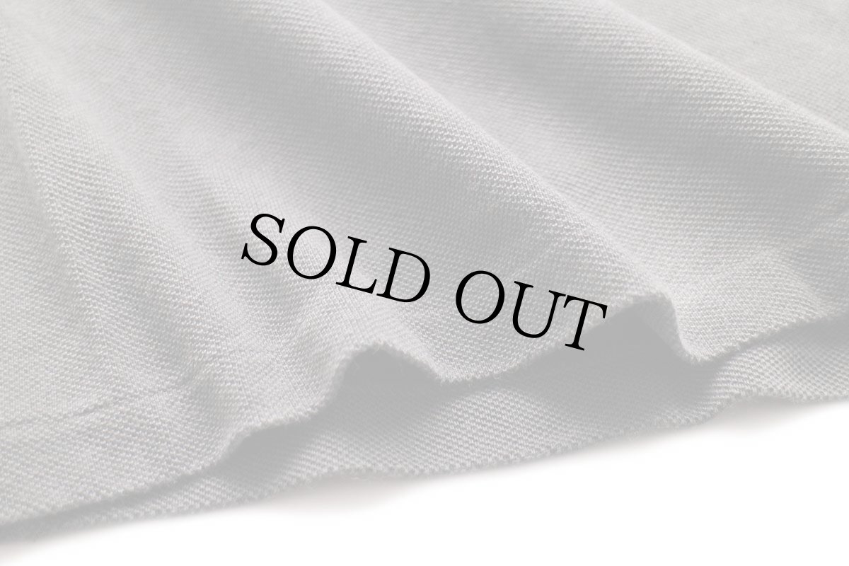 画像5: 90s LACOSTEラコステ ワンポイント コットン 鹿の子 長袖ポロシャツ チャコールグレー 5★85 (5)