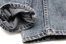 画像9: 90s USA製 Levi'sリーバイス 550 リペア ケミカルウォッシュ カラーデニムパンツ 紺 w29 L32★SDP2532アシッド (9)