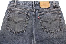 画像5: 90s USA製 Levi'sリーバイス 550 ペンキ飛び ケミカルウォッシュ カラーデニムパンツ 紺 w33★SDP2564 アシッド (5)