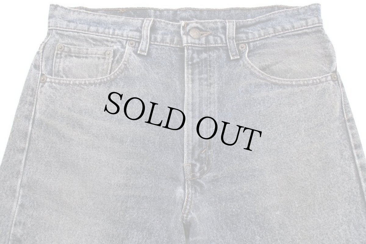 画像4: 90s USA製 Levi'sリーバイス 550 ペンキ飛び ケミカルウォッシュ カラーデニムパンツ 紺 w33★SDP2564 アシッド (4)