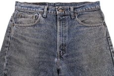 画像4: 90s USA製 Levi'sリーバイス 550 ペンキ飛び ケミカルウォッシュ カラーデニムパンツ 紺 w33★SDP2564 アシッド (4)