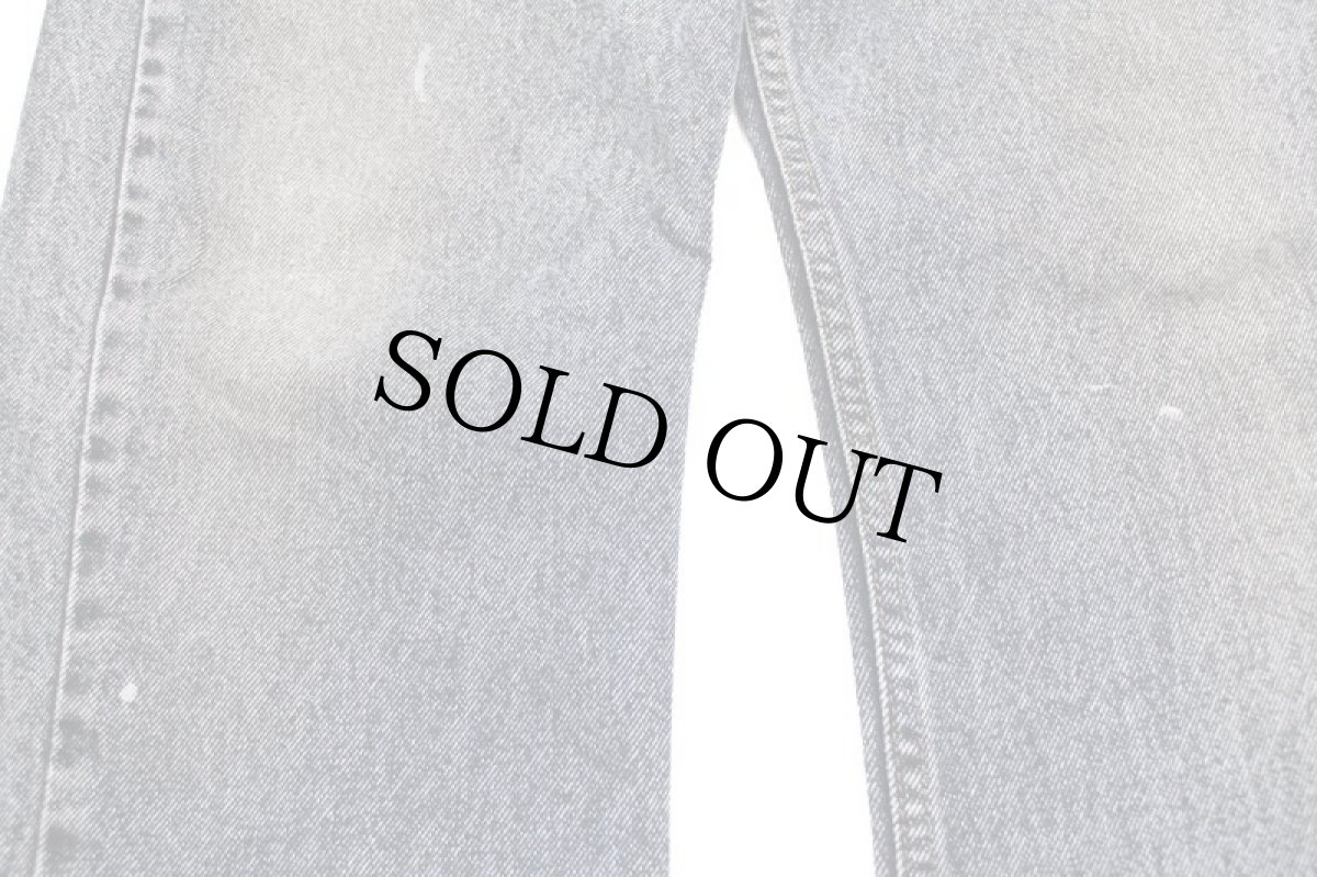 画像8: 90s USA製 Levi'sリーバイス 550 ペンキ飛び ケミカルウォッシュ カラーデニムパンツ 紺 w33★SDP2564 アシッド (8)