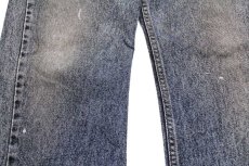 画像8: 90s USA製 Levi'sリーバイス 550 ペンキ飛び ケミカルウォッシュ カラーデニムパンツ 紺 w33★SDP2564 アシッド (8)