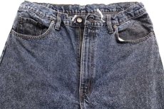 画像4: 90s USA製 Levi'sリーバイス 550 ケミカルウォッシュ カラーデニムパンツ カスタム 紺 w38 L34★SDP2551 アシッド (4)