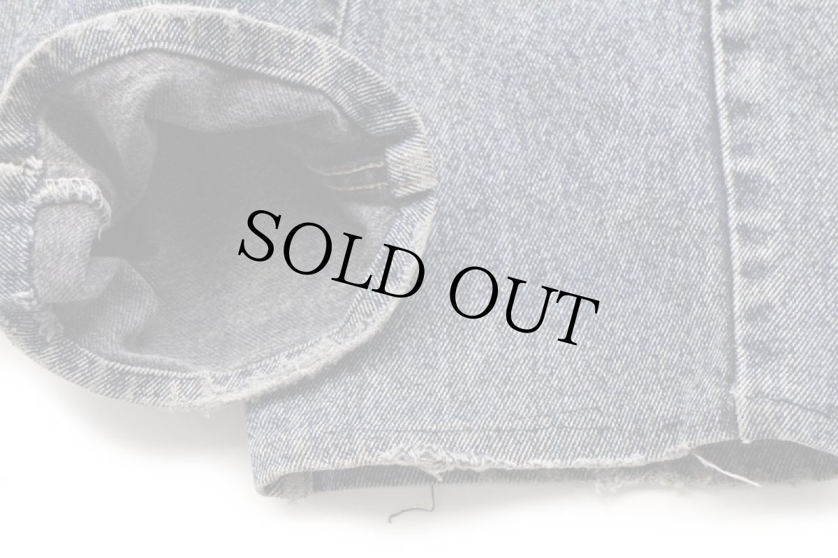 画像9: 90s USA製 Levi'sリーバイス 550 ペンキ飛び ケミカルウォッシュ カラーデニムパンツ 紺 w33★SDP2564 アシッド (9)