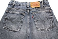 画像5: 90s USA製 Levi'sリーバイス 550 リペア ケミカルウォッシュ カラーデニムパンツ 紺 w29 L32★SDP2532アシッド (5)