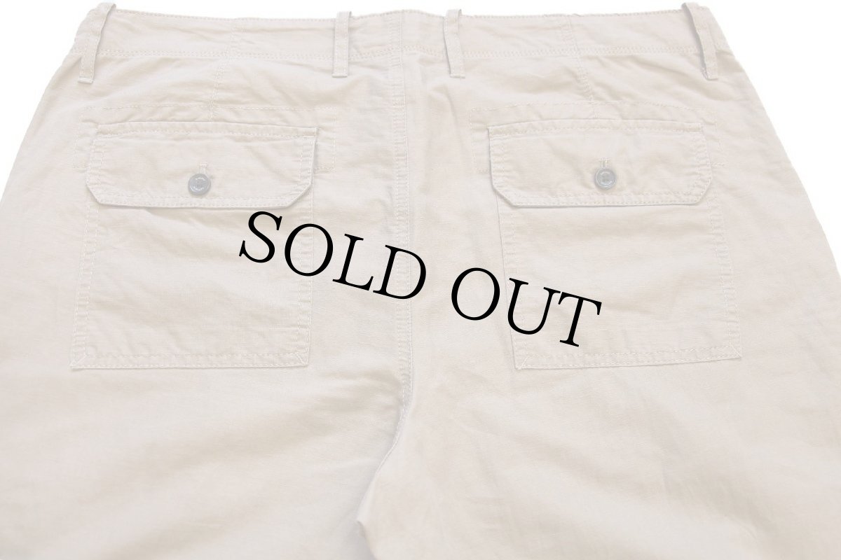 画像5: BANANA REPUBLICバナナリパブリック ベイカータイプ リネン×コットンパンツ 薄茶 35/32 (5)