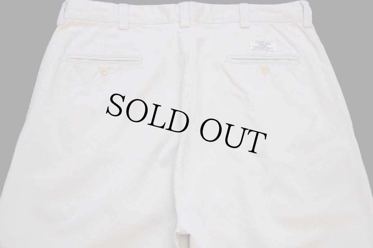 画像5: 90s ポロ ラルフローレン PHILIP PANT コットン チノパン アイボリー w36 L32★224 (5)
