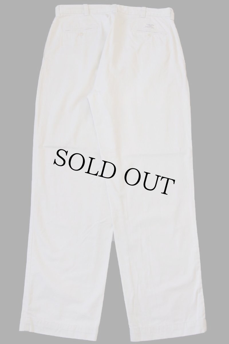 画像3: 90s ポロ ラルフローレン PHILIP PANT コットン チノパン アイボリー w36 L32★224 (3)