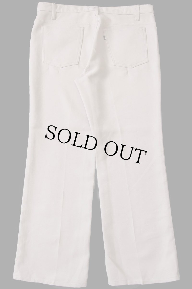 画像3: 90s USA製 Levi'sリーバイス 517 ポリエステルパンツ ベージュ w36★140 スタプレ (3)