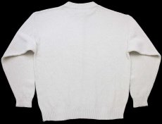 画像2: 80s USA製 ENVIRONMENTAL CLOTHING 無地 コットンニット セーター オフホワイト L (2)