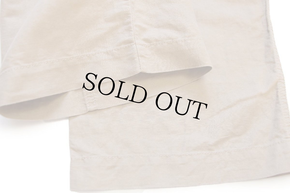 画像7: BANANA REPUBLICバナナリパブリック ベイカータイプ リネン×コットンパンツ 薄茶 35/32 (7)