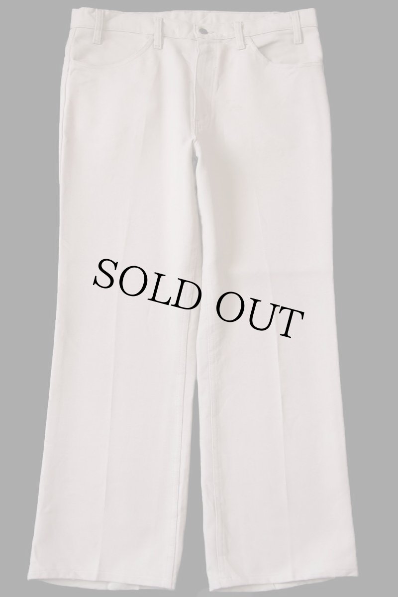 画像2: 90s USA製 Levi'sリーバイス 517 ポリエステルパンツ ベージュ w36★140 スタプレ (2)