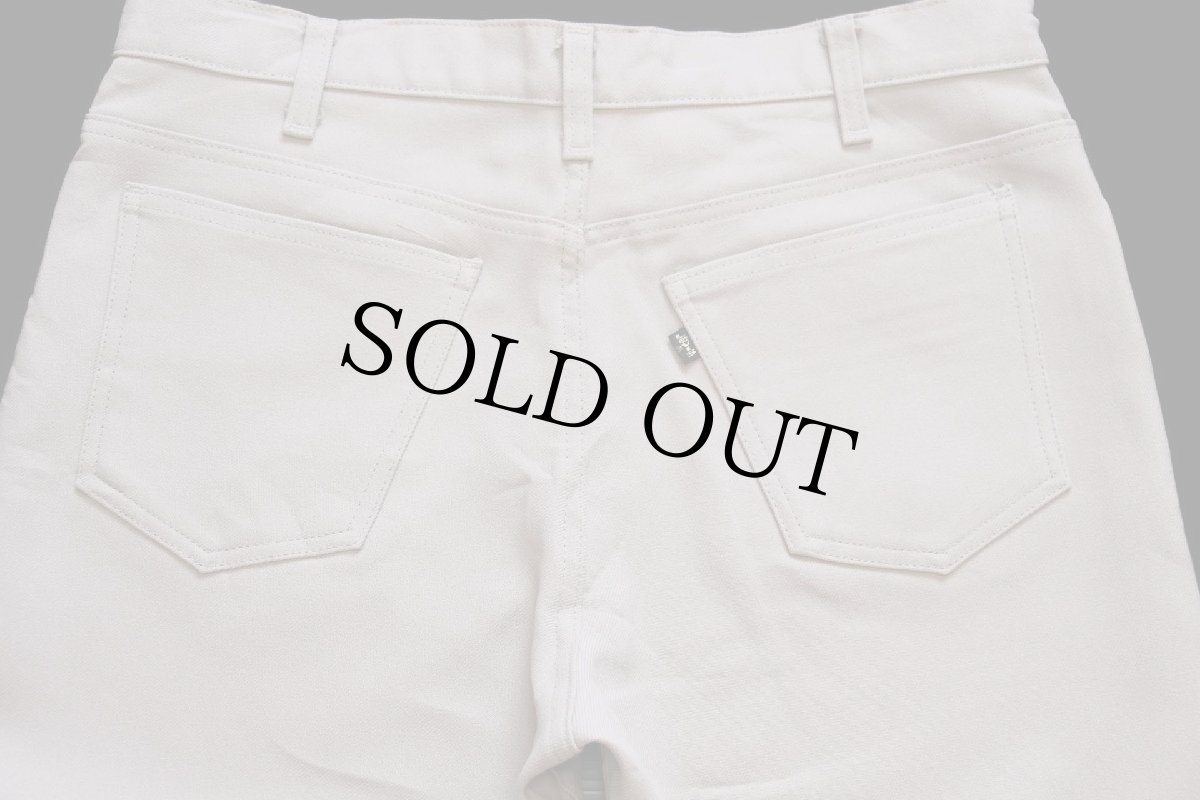 画像5: 80s USA製 Levi'sリーバイス 517 ポリエステルパンツ ベージュ w36 L30★136 スタプレ (5)