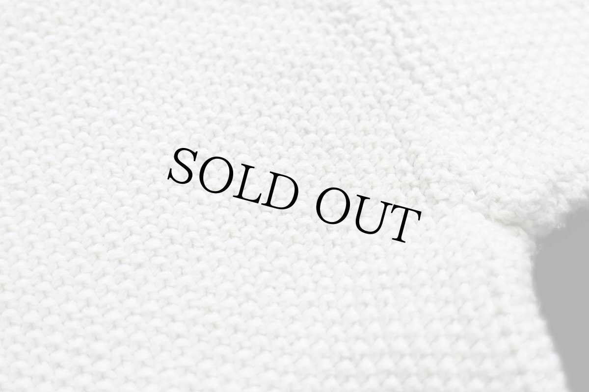 画像6: 80s USA製 ENVIRONMENTAL CLOTHING 無地 コットンニット セーター オフホワイト L (6)