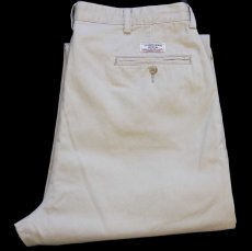 画像1: 90s メキシコ製 ポロ ラルフローレン HAMMOND PANT ツータック コットン チノパン ライトカーキ w35 L30★223 (1)