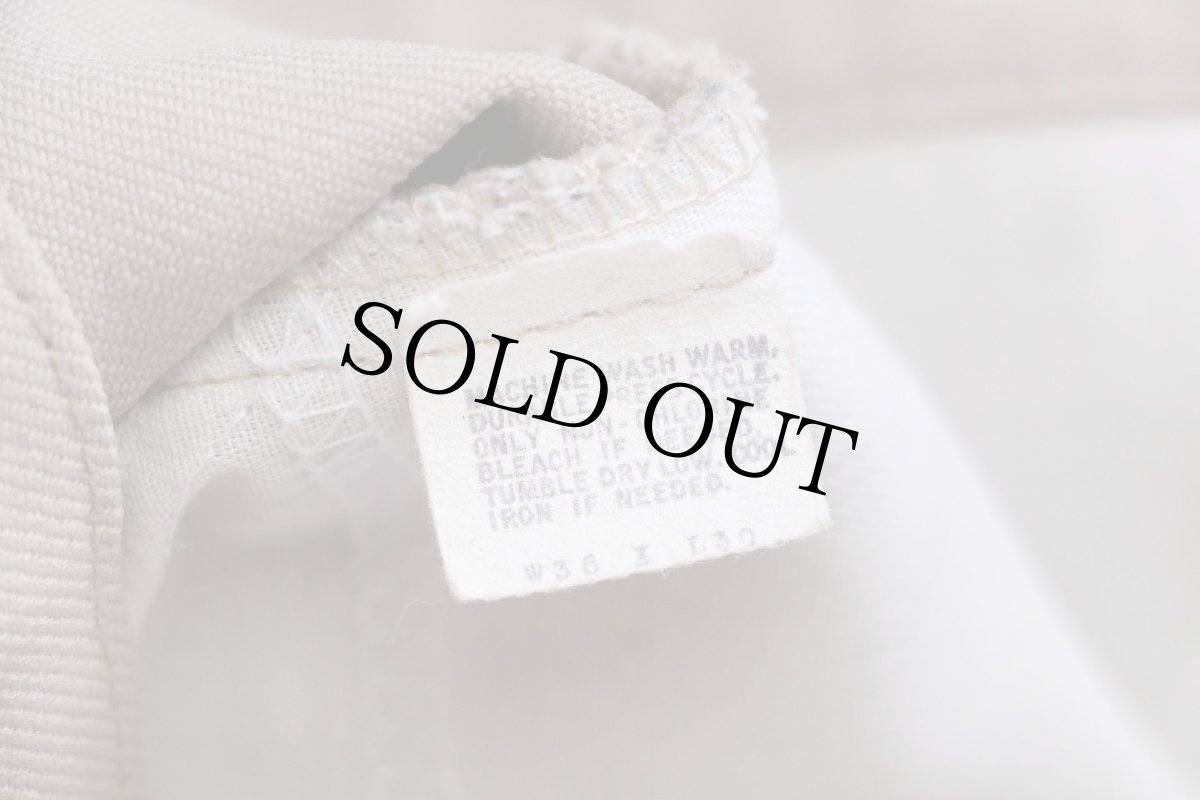 画像6: 80s USA製 Levi'sリーバイス 517 ポリエステルパンツ ベージュ w36 L30★136 スタプレ (6)