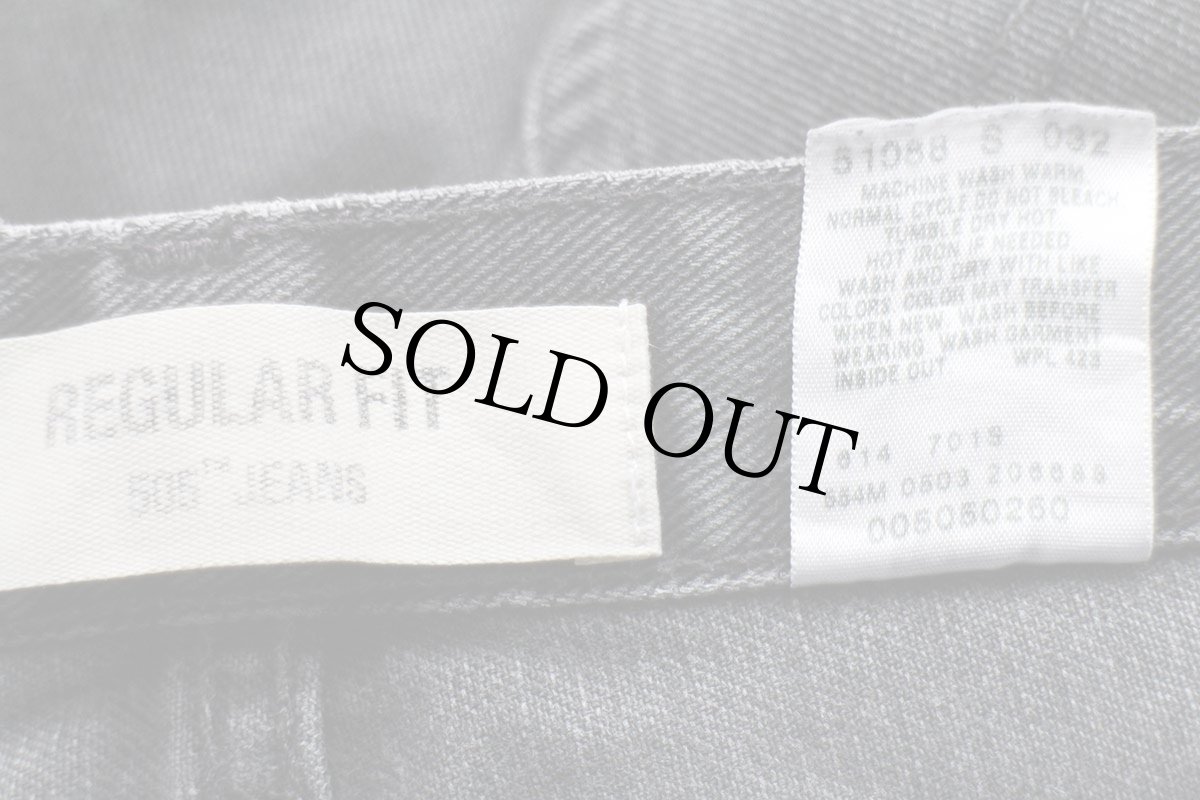 画像7: 00s USA製 Levi'sリーバイス 505 ブラック デニムパンツ フェード w36★SDP2566 (7)