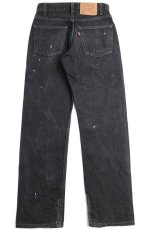 画像3: 90s カナダ製 Levi'sリーバイス 505 ペンキ飛び ブラック デニムパンツ w29 L30★SDP2565 (3)