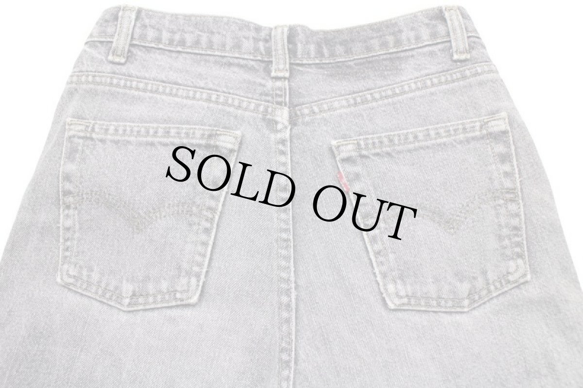 画像5: 90s カナダ製 Levi'sリーバイス 先染め ブラック デニムパンツ フェード w28★SDP2567 アシッド (5)