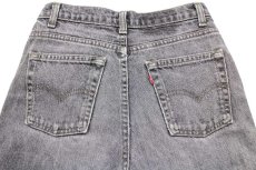 画像5: 90s カナダ製 Levi'sリーバイス 先染め ブラック デニムパンツ フェード w28★SDP2567 アシッド (5)