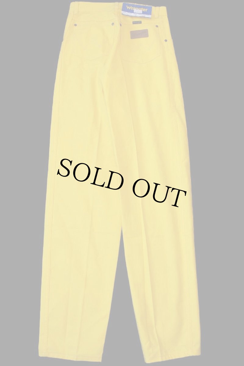 画像3: デッドストック★90s スコットランド製 Wranglerラングラー コットンパンツ 黄 w30 L34★ユーロ (3)