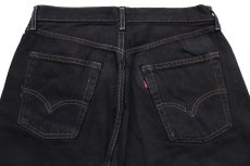 画像5: 90s 英国製 Levi'sリーバイス 518 リペア 後染め ブラック デニムパンツ w32★SDP1550 ユーロ (5)