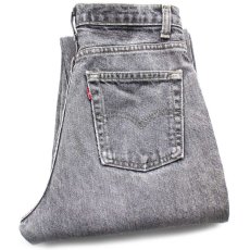 画像1: 90s カナダ製 Levi'sリーバイス 先染め ブラック デニムパンツ フェード w28★SDP2567 アシッド (1)