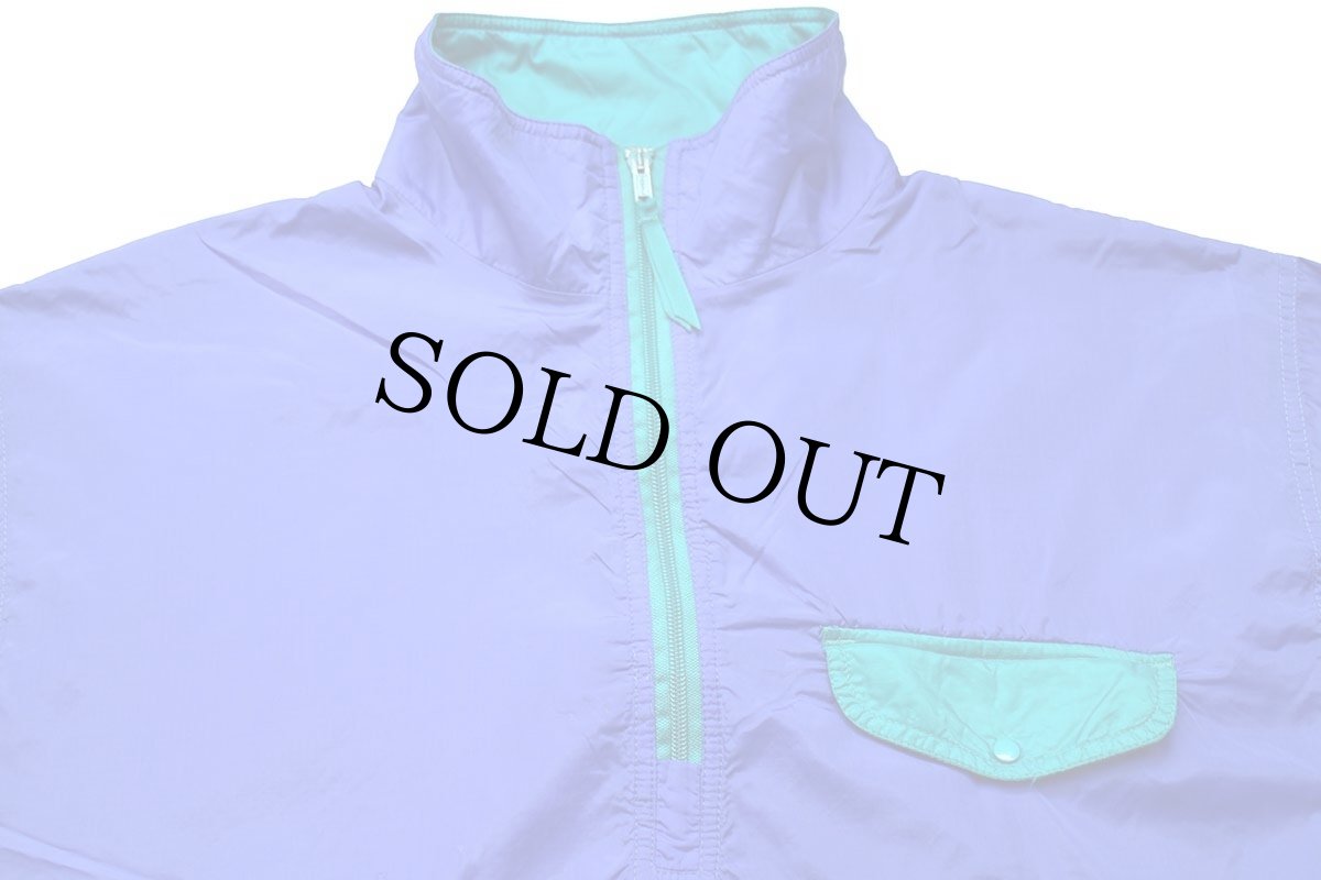 画像3: 90s L.L.Bean プルオーバー ナイロンジャケット 青 XL (3)