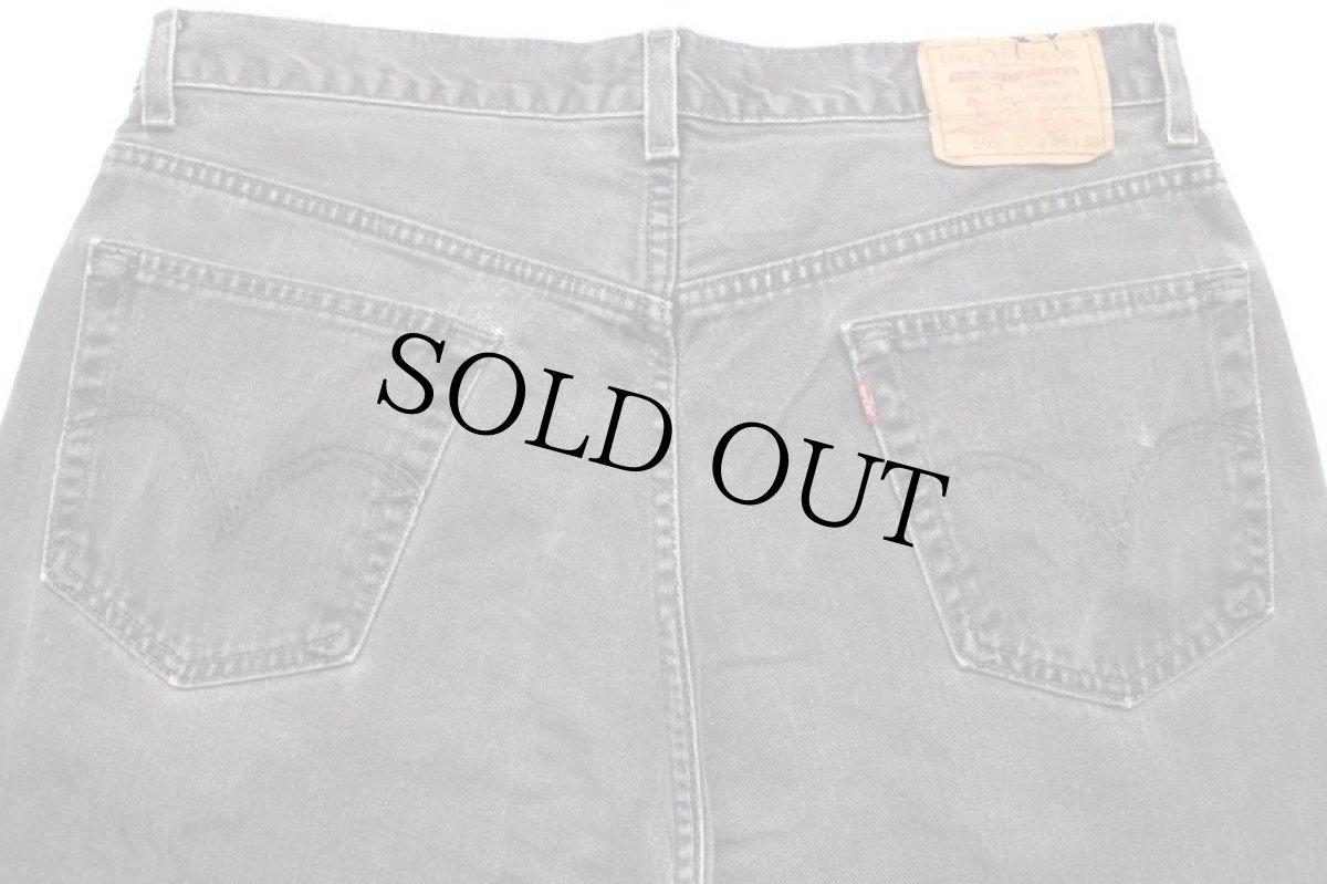 画像5: 00s カナダ製 Levi'sリーバイス 505 ブラック デニムパンツ フェード w36 L30★SDP2575 (5)