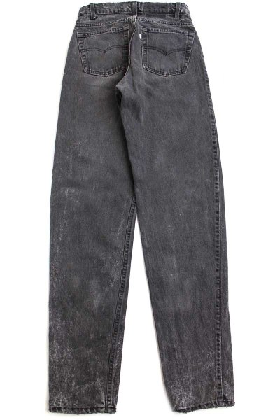 80s USA製 Levi'sリーバイス 555 ブラック デニムパンツ フェード W29