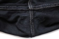 画像8: 90s 英国製 Levi'sリーバイス 518 リペア 後染め ブラック デニムパンツ w32★SDP1550 ユーロ (8)