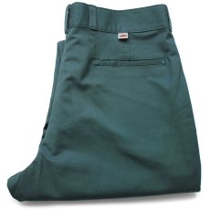画像1: デッドストック★80s USA製 Dickiesディッキーズ Industrial wear ワークパンツ 緑 40 (1)