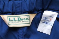 画像6: 80s USA製 L.L.Bean サイドジップ ナイロンパンツ ネイビー L (6)